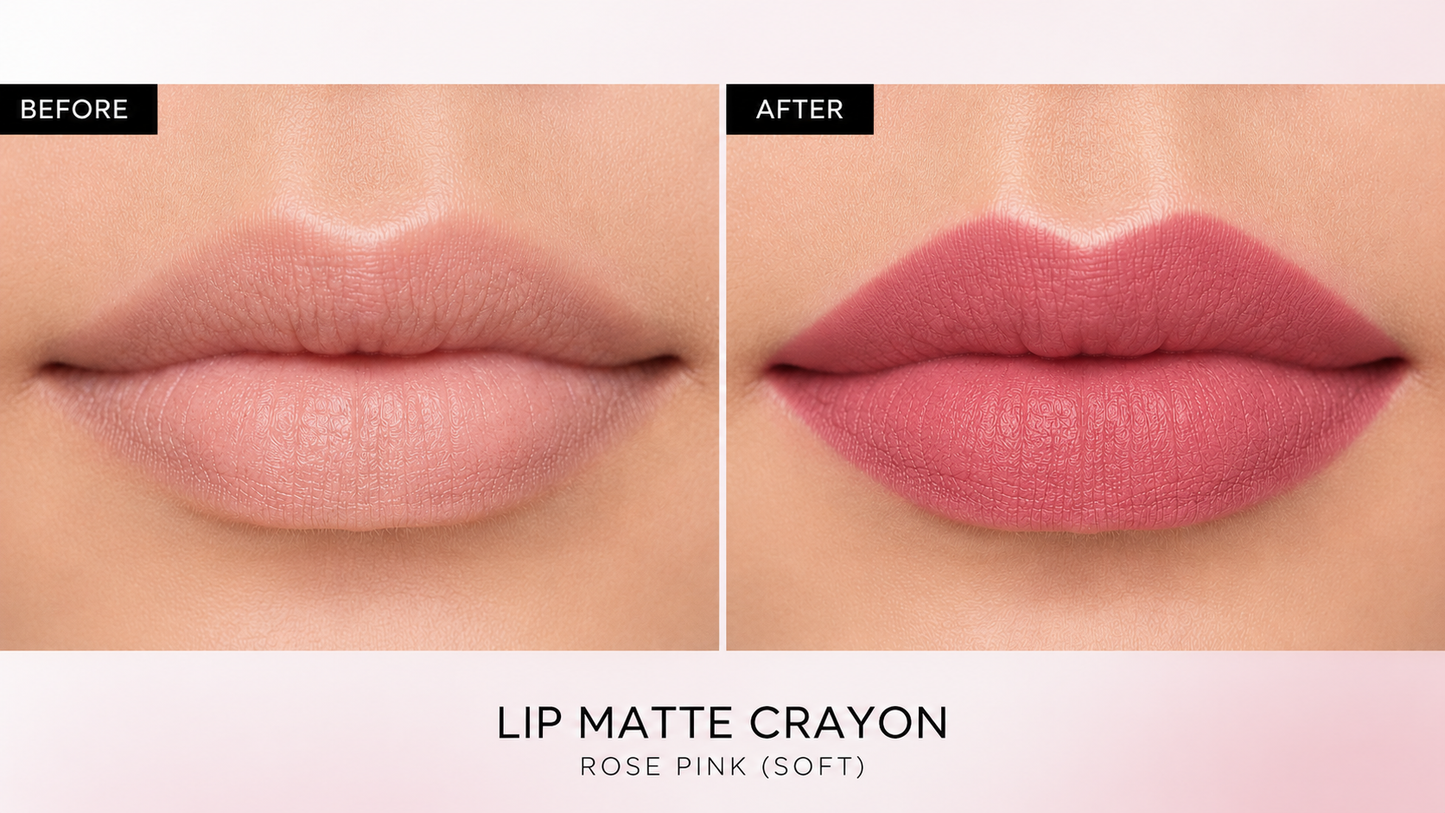 “Soft Touch Matte Lip Crayon | Everyday Natural Look
