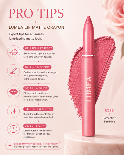 “Soft Touch Matte Lip Crayon | Everyday Natural Look