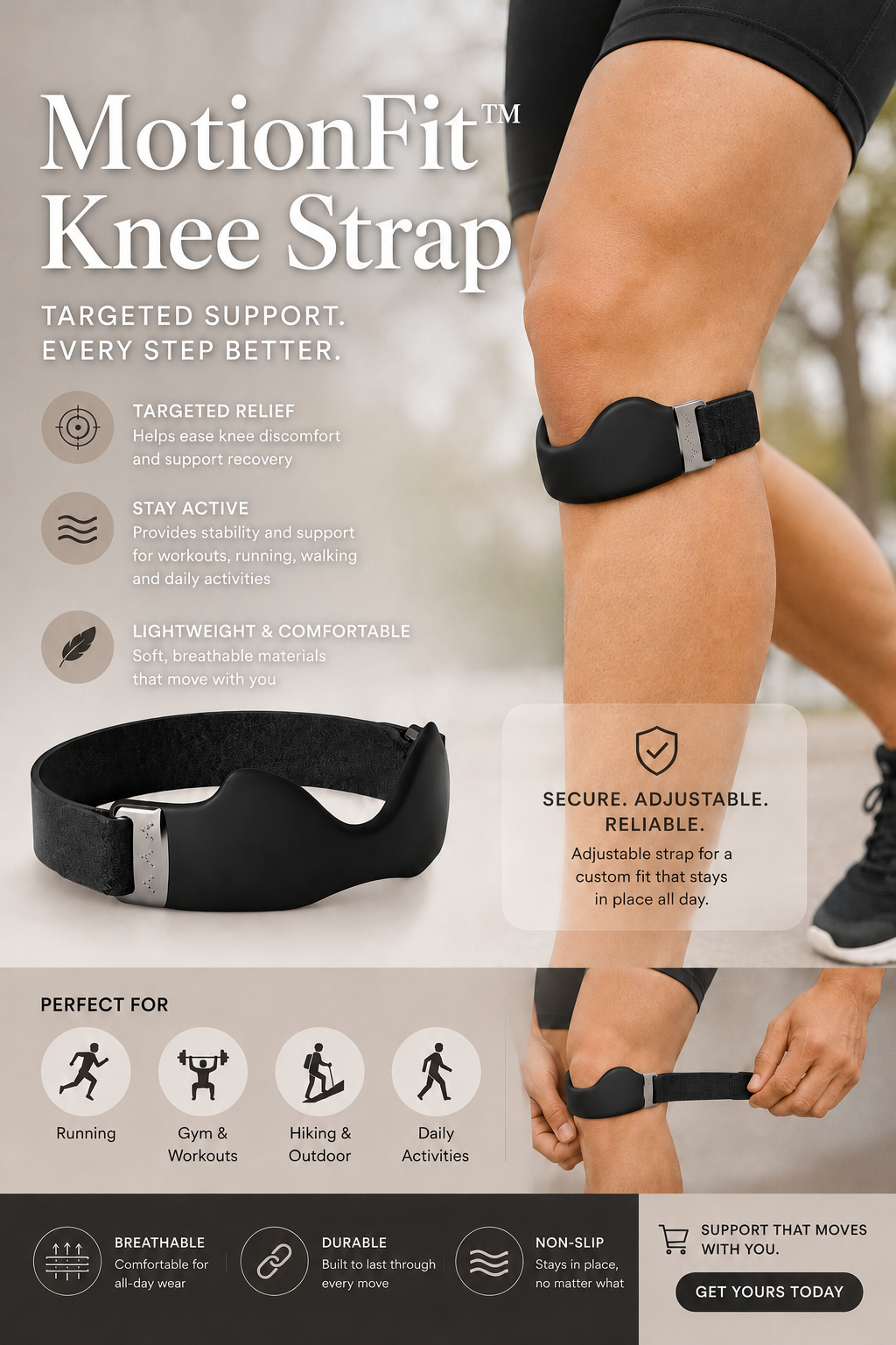 MotionFit™ Knee Strap - Support Every Move.